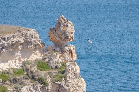 Rock formation at the coast