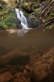 Falkaau waterfalls in autum