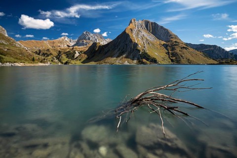 Spullersee reservoir in Vorarlberg