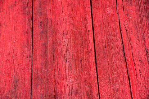 Red wooden boards