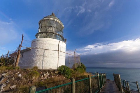 The Lighthouse at Nugget Point in the morning light