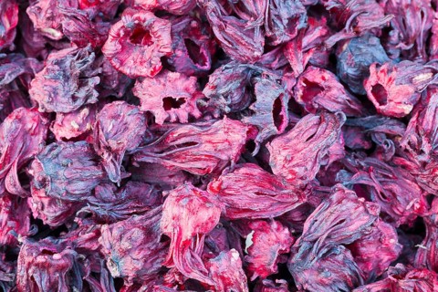 Dried hibiscus flowers from Egypt