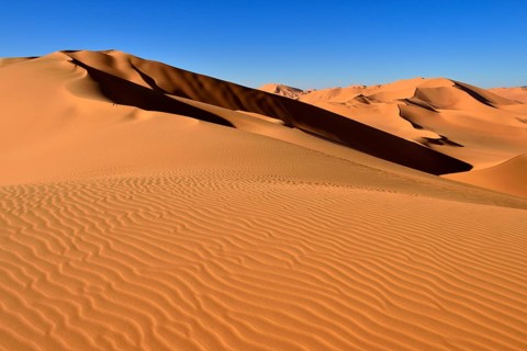 Sand dunes at Erg Mehejibad
