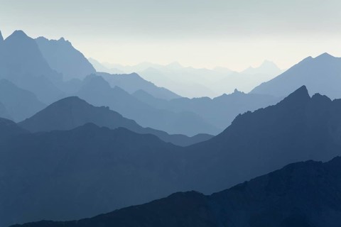 Karwendel Range seen from Hochriss Mountain in Rofan