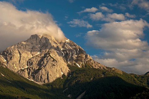 Summit of Gruenstein Mountain in the evening light
