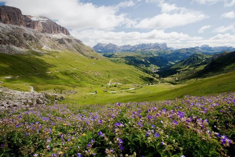 Sella Group seen from Pordoi Pass