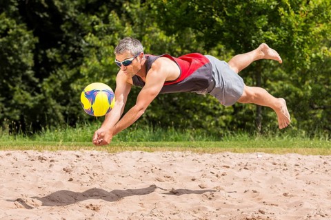 Beach volleyball player