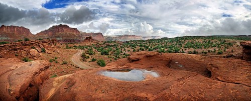 View from Capitol Reef after a thunderstorm