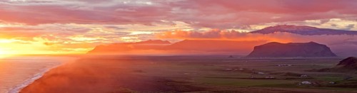 Sunset on the south coast