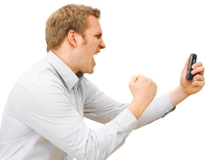 Businessman using a mobile phone