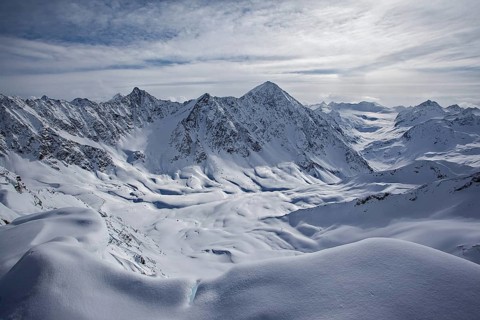 Schrankogel from Laengentaler Weisser Kogel