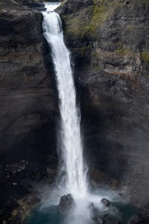 Haifoss waterfall on Fossa i Thjosardal river