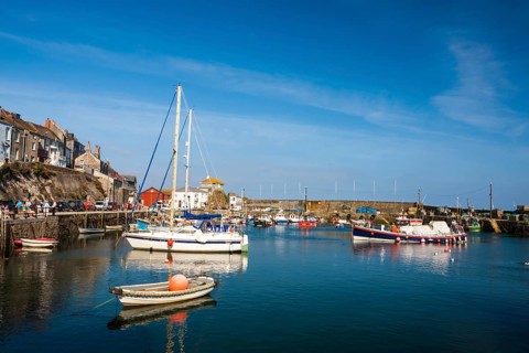 Harbour with fishing boats