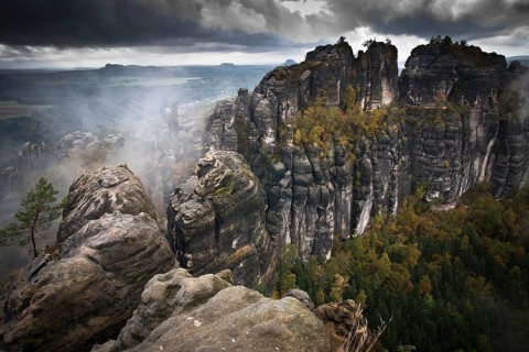 View from Schrammstein lookout point