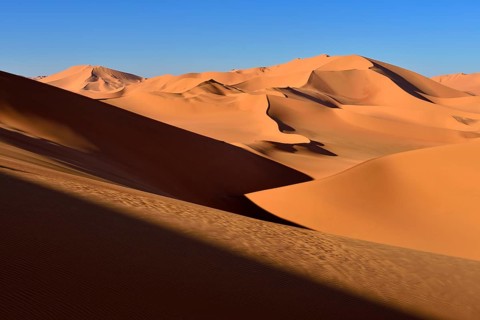 Sand dunes at Erg Mehejibad
