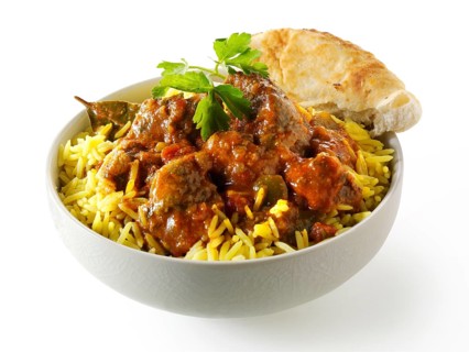 Bhuna curry with lamb