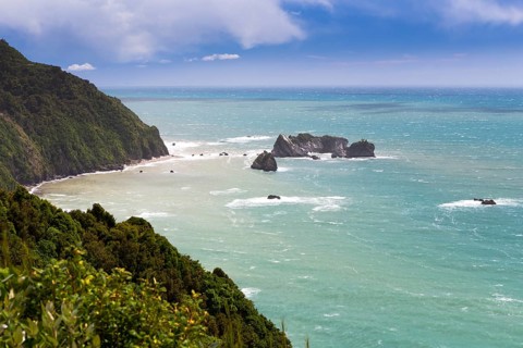 View from Knights Point of the Tasman Sea