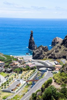 Ilheus da Rib rock formations on the cliff coast of Ribeira da Janela