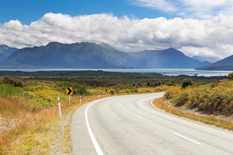 Highway 94 overlooking Lake Te Anau