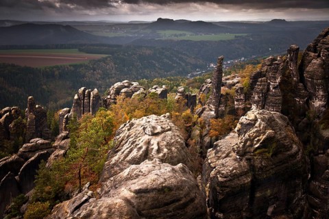 View from Schrammstein lookout point