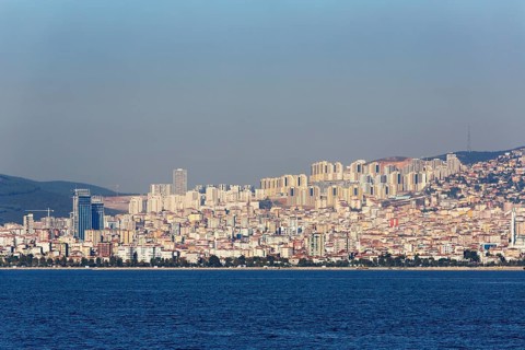 Asian part of Istanbul seen from the Marmara Sea