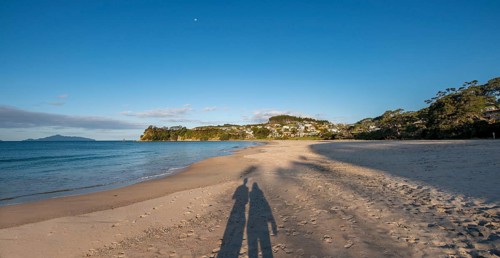 Shadow of two persons