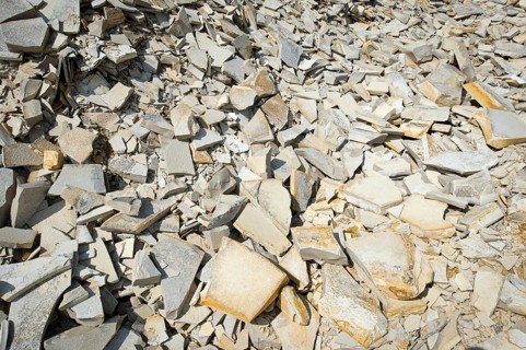 Plattenkalk limestone with inclusions