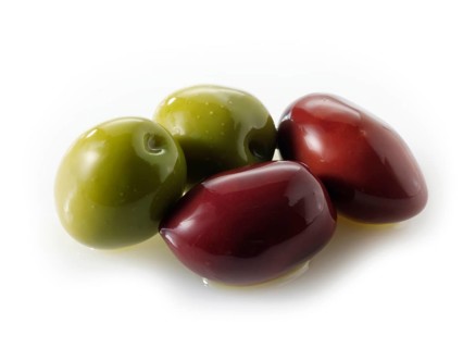 Kalamata and green olives