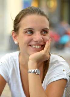 Smiling young woman
