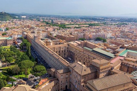 Vatican Museums from above