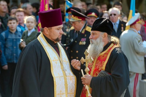 Cossacks commemorate the rebirth of Cossacks in the Ukraine