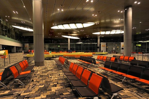 Waiting hall in Soekarno-Hatta Airport