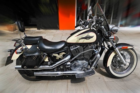 Honda Shadow motorcycle