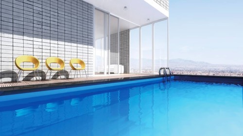 Penthouse with a pool