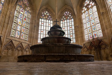 Holy Trinity Column in Heiligenkreuz Abbey