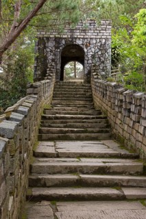 Replica of the Great Wall of China at the Doi Mong Mo theme park