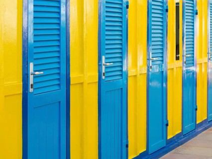 Beach cabins