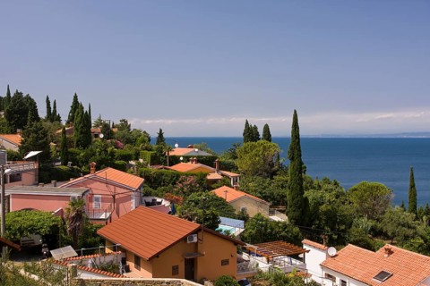 View over the town of Piran