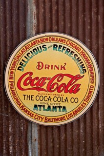 Vintage Coca Cola Company advertising sign