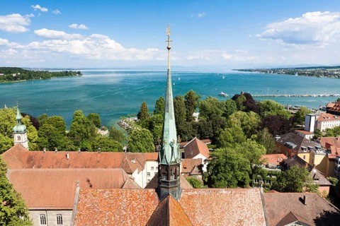 View from Konstanz Minster of Our Lady towards Lake Constance