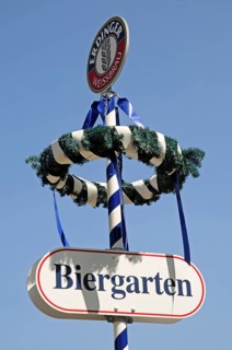 Beer garden sign