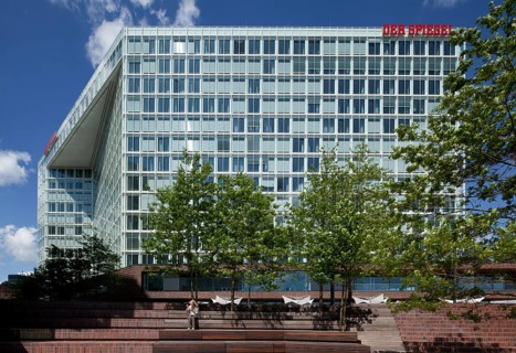 Spiegel Publishing House building on Ericusspitze