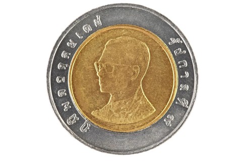 Thai ten baht coin