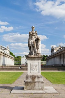 Statue of King George II as a roman emperor by John Michael Rysbrack