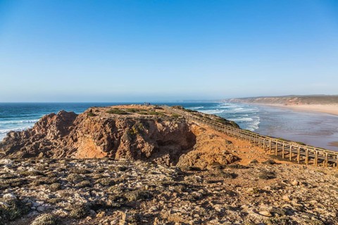 Lookout point at Praia da Bordeira