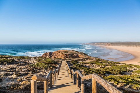 Lookout point at Praia da Bordeira