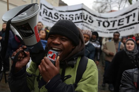 Commemorative demonstration for the 8th anniversary of the death of Oury Jalloh