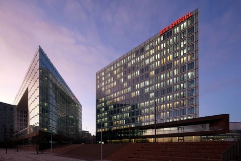 Spiegel Publishing House building on Ericusspitze