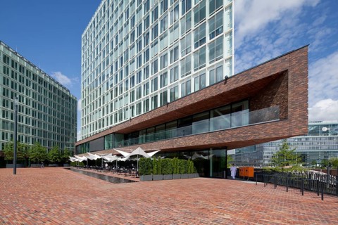 Ericus-Contor building and Spiegel Publishing House building on Ericusspitze