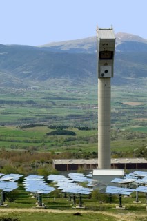 Angoustrine solar furnace